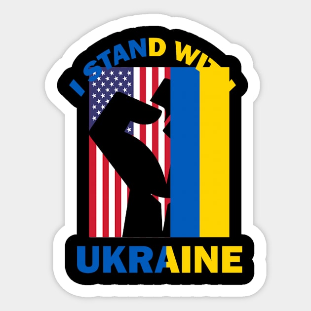 I Stand With Ukraine Sticker by BK55